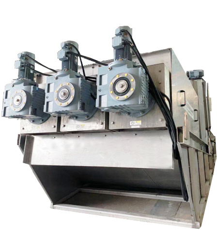 Textile Dyeing Wastewater Treatment Screw Press Sludge Dewatering Machine