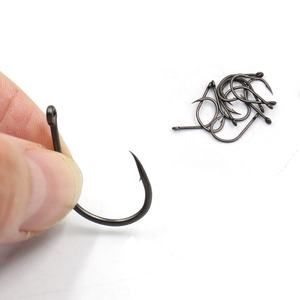 Selco High Quality Green High carbon steel Barbed carp fishing hook