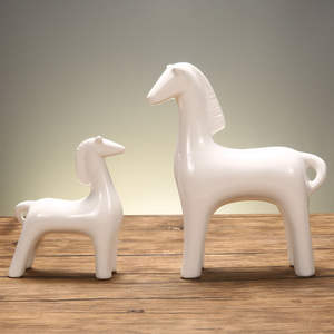 Nordic Modern fashion style horse Interior ceramics Adorable Decor Decoration Ornaments Change Gift 