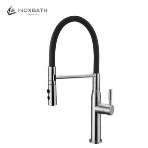 Modern Sink with Faucet Movable Lead Free Stainless Designer SUS304 Steel Mixer Gold Kitchen Tap