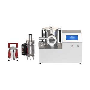 vacuum carbon or gold plating machine with evaporation and diode sputtering