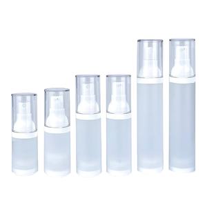 Plexiglass frosting vacuum spray bottle toner moisturizer cosmetic plastic packaging bottle