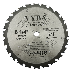 8 1/4in 24T High Quality Woodworking Power Tools TCT Circular Saw Blade For Wood Cutting