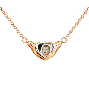 2021 New Couple Necklace Baby Photo Projection Necklace Sublimation