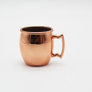 14oz Moscow Mule Copper Mug,copper Moscow mule mug, Copper plating stainless steel tumbler